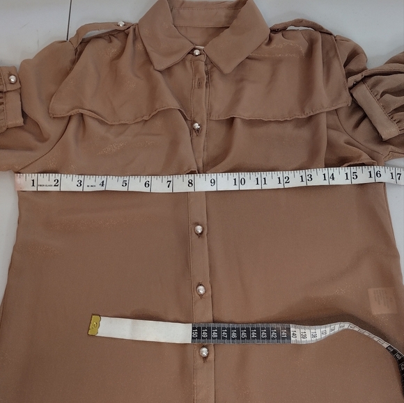 NWT Lola Women's Button Down Blouse - Picture 13 of 14